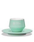 1 x Double Coffee Cup with Saucer Maniko - WLAC Copenhagen 2024 Official Mug