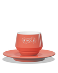 1 x Double Coffee Cup with Saucer Maniko - WLAC Copenhagen 2024 Official Mug