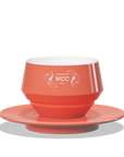 1 x Tazza latte con piattino Maniko - WLAC Copenhagen 2024 Tazza Ufficiale