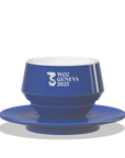 1 x Tazza latte con piattino Maniko - WLAC Ginevra 2025 Tazza Ufficiale