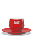 1 x Maniko Double Coffee Cup with Saucer - WLAC San Diego 2026 Official Mug