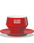 1 x Maniko milk cup with saucer - WLAC San Diego 2026 Official Mug