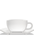 1 x Tazza latte 260cc con piattino Tulipano