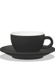 1 x Tazza latte 260cc con piattino Tulipano
