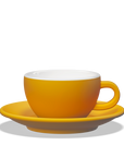 1 x Tazza latte 260cc con piattino Tulipano