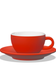 1 x Tazza latte 260cc con piattino Tulipano