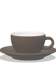 1 x Tazza latte 260cc con piattino Tulipano