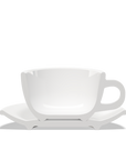 1 x Tazza latte 300cc con piattino Tulipano