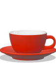 1 x Tazza latte 300cc con piattino Tulipano