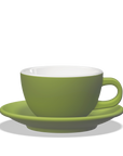 1 x Tazza latte 300cc con piattino Tulipano