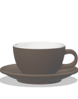 1 x Tazza latte 300cc con piattino Tulipano