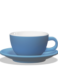 1 x Tazza latte 300cc con piattino Tulipano