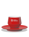 1 x Maniko Double Coffee Cup with Saucer - WLAC San Diego 2026 Official Mug