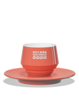 1 x Maniko Double Coffee Cup with Saucer - WLAC San Diego 2026 Official Mug
