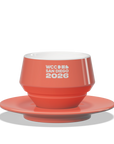 1 x Maniko milk cup with saucer - WLAC San Diego 2026 Official Mug